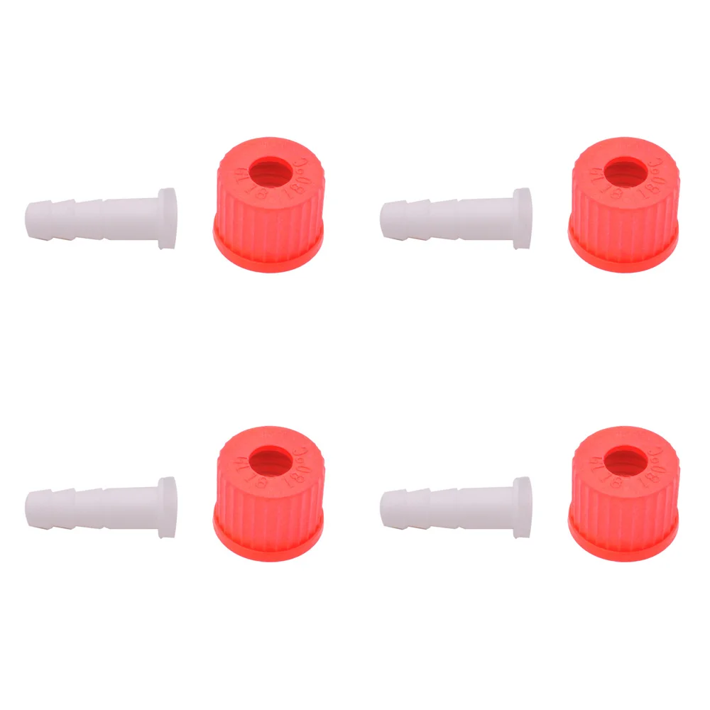 INTLLAB 4PCS GL Screw Cap with High Temperature Resistance, Chemical resistance Fermentation cover