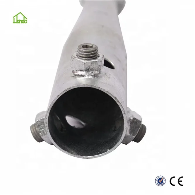 Fence post spike support galvanized pile kit ground screw construction foundation factory price umbrella anchor