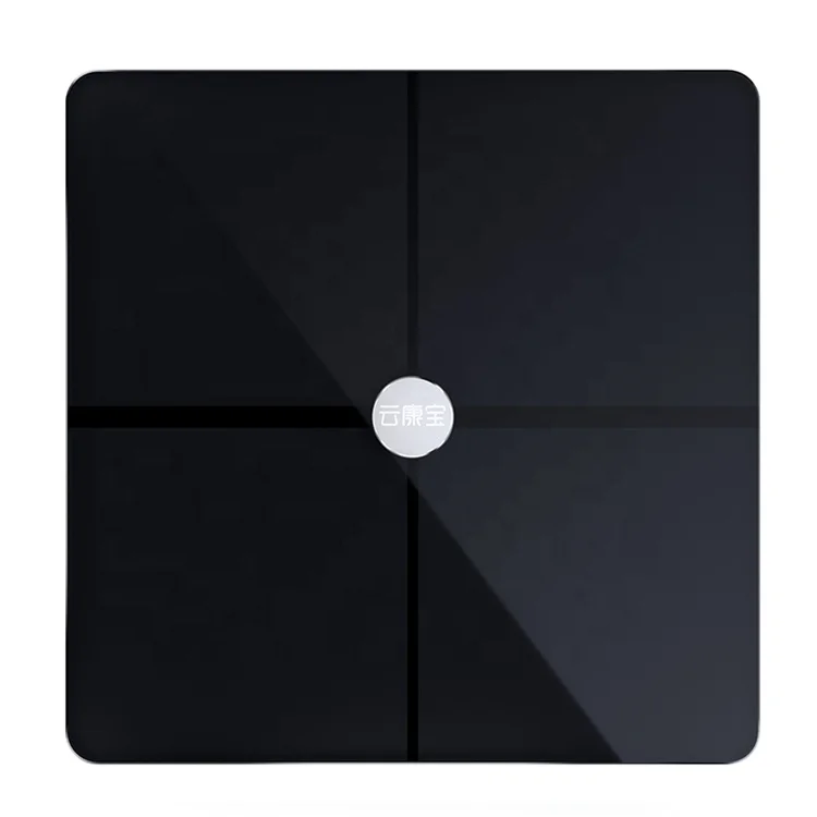 Electronic ITO Toughened Glass Carpet BLE Body Fat Scale With Heart Rate Function