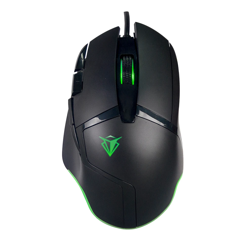 Герой высокая производительность игровая мышь проводной 6400 точек/дюйм “дышащими” световыми индикаторами USB компьютерная мышь RGB геймер