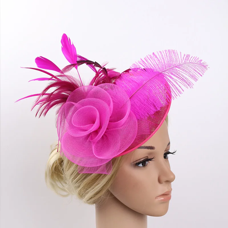 fashion custom promotional veil hat party women church elegant hats