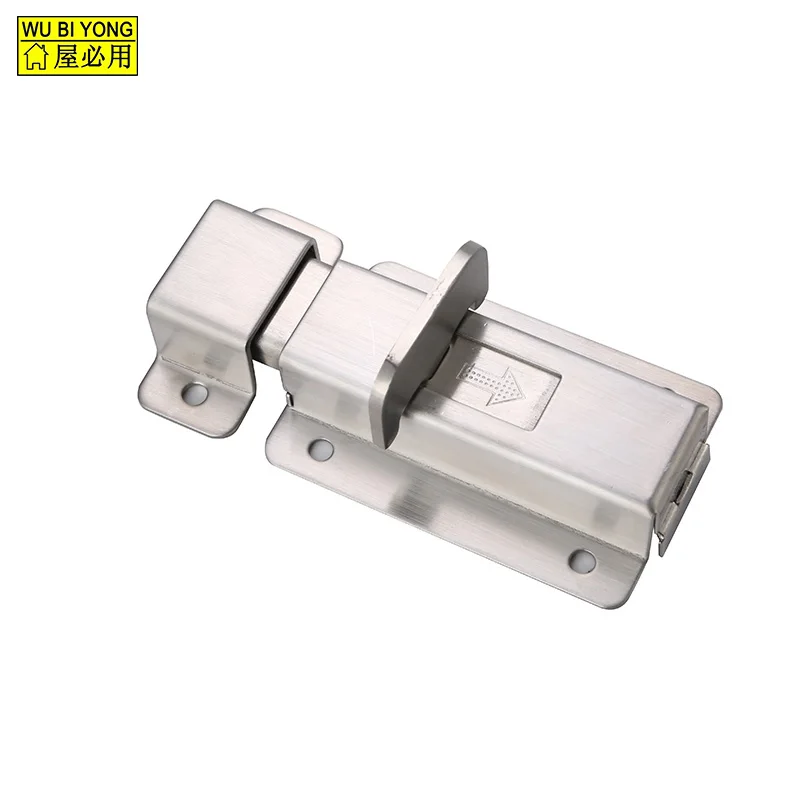 stainless steel door bolt, square door bolt, sliding door bolt
