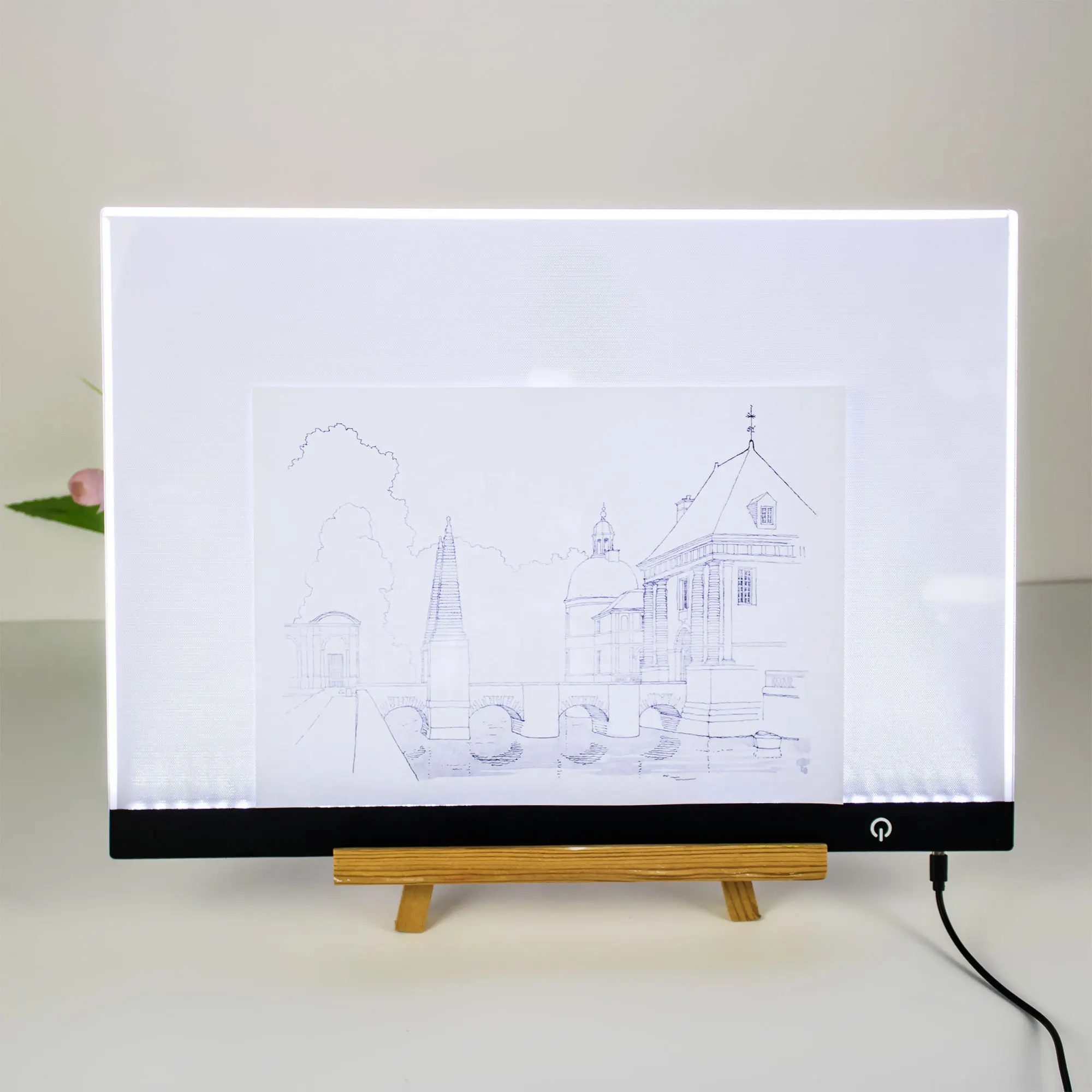 Ultra-thin A3 led tracing board light up tracing led light pad adjustable brightness led drawing sketch board