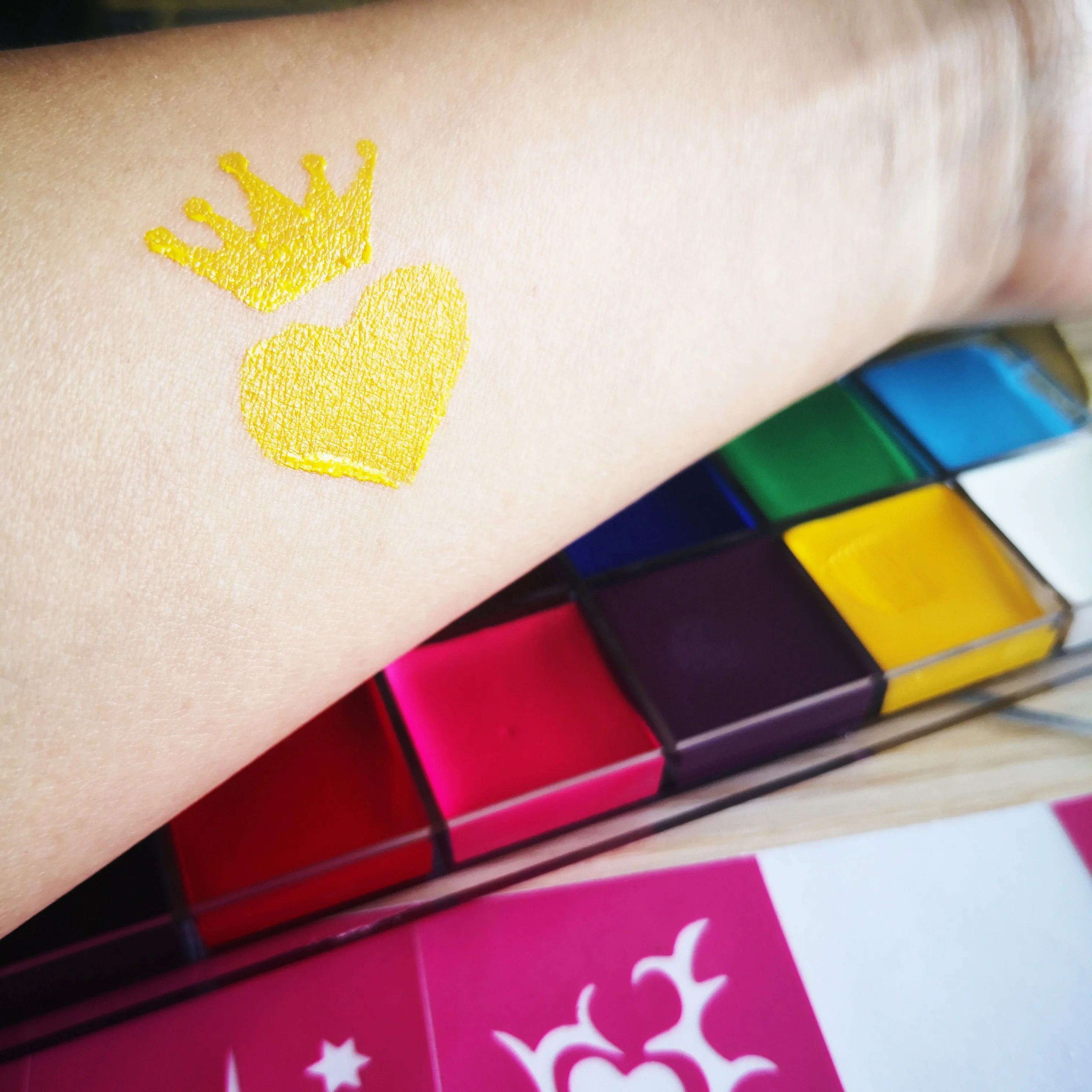 Adhesive reusable art stencil Face Stencils Body Painting