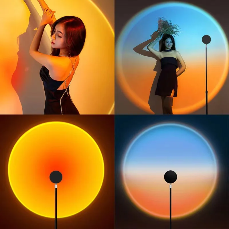 2022 New Product High Quality Sunset Lamps Astronaut Sunset Projection Lamp Usb With Remote Controlled