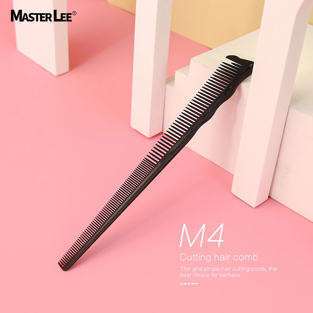 Masterlee Custom Logo Factory Direct Sale ABS and alloy material carbon static free hair cutting comb series 4 colors