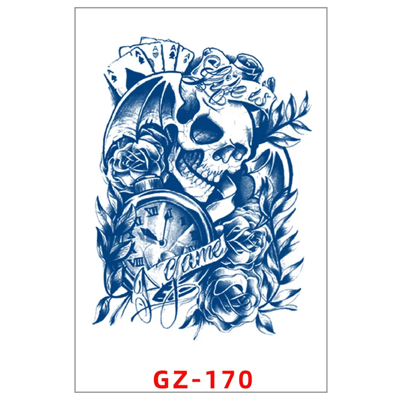2022 new herbal tattoo patch semi permanent durable waterproof non reflective monkey scorpion tattoo tattoo