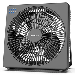 OPOLAR 8 Inch Low Noise Mini Desk Fan with Timer Portable USB Powered Electric Fan Air Cooling Small Stand Table Fans