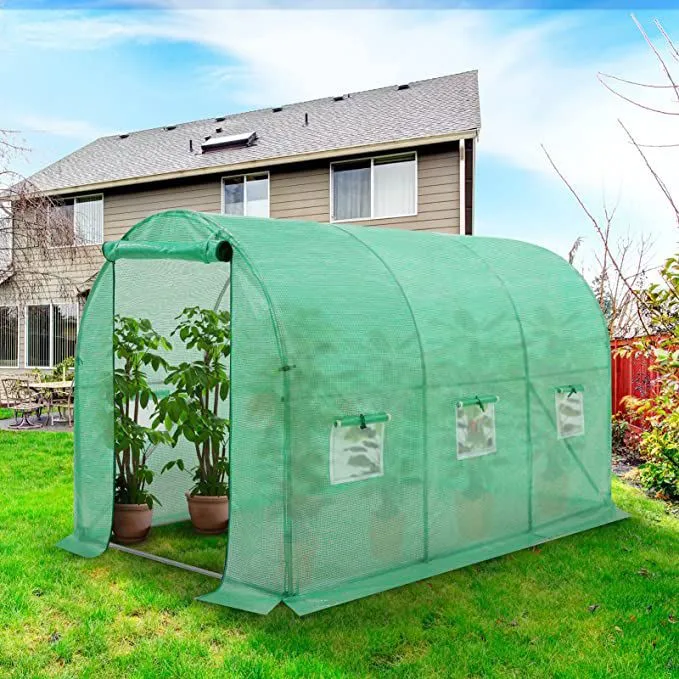 3x2x2 small indoor greenhouse metal walk in plastic greenhouse poly house structure backyard greenhouse