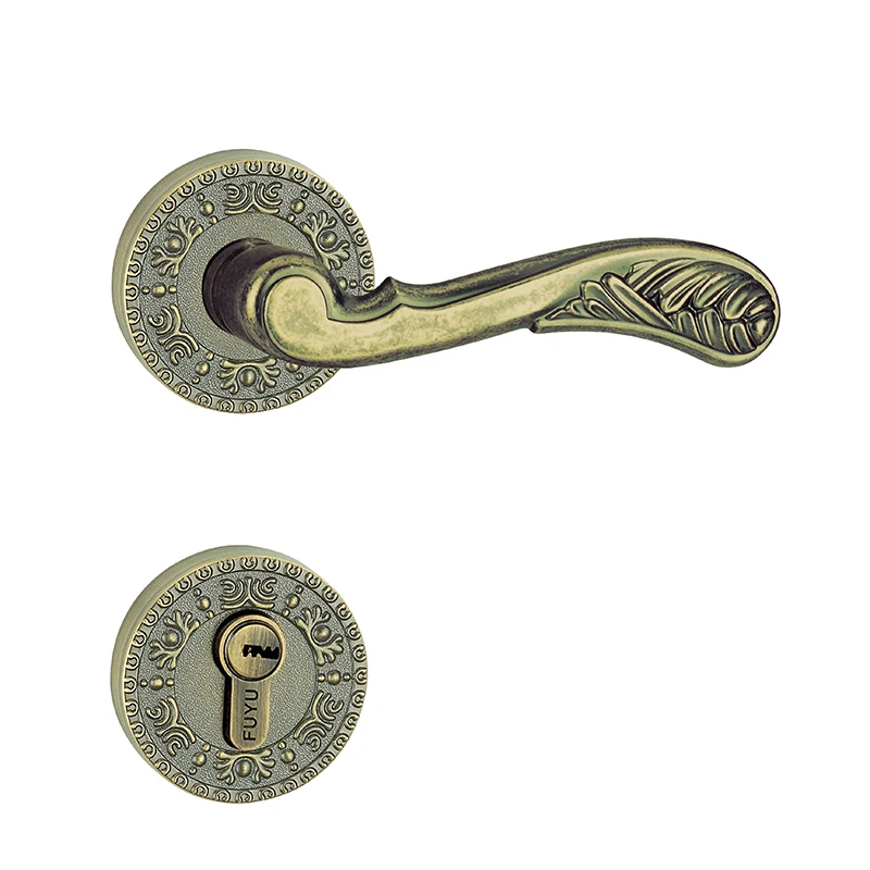 Double Sided Lever Handle Mortise Locks Zinc Alloy Panel Mechanical Lock With Keys