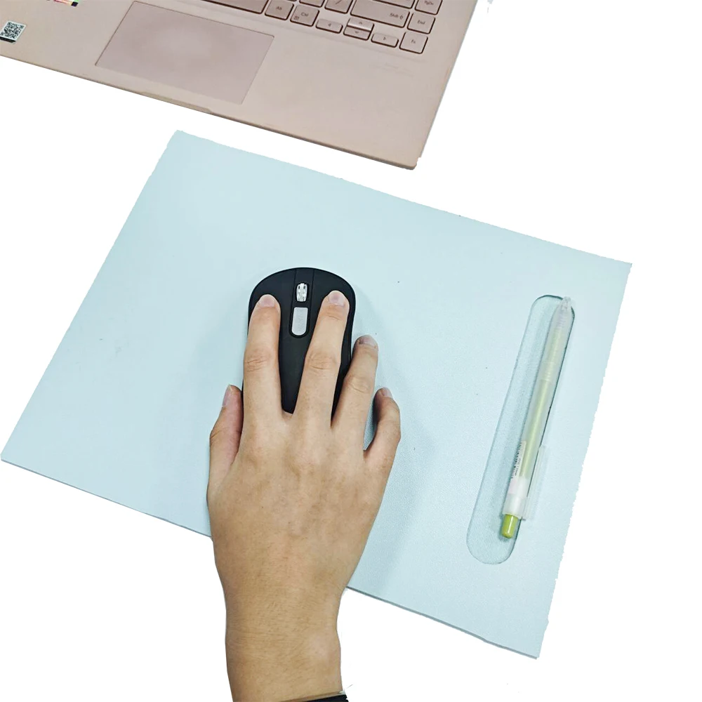 Laptop Computer Desk Handmade Desk Mouse Mat Non-Slip Waterproof Leather Mouse Pad for desk