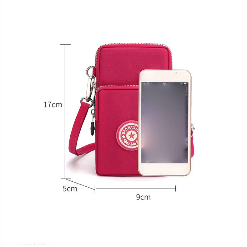 Phone Small Crossbody Bags Customized Cell  Shoulder Pocket Wallet Pouch Mini Mobile Phone Messenger Crossbody Bag for Ladies