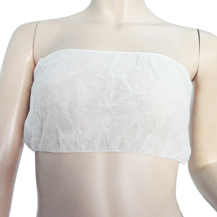 White Sauna Spa Disposable Nonwoven Underwear For Lady Close Shrouded Underwear