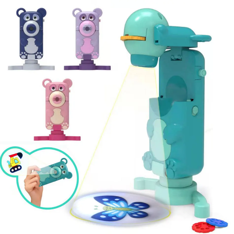 Animal camera dinosaur flashlight toy desktop painting projector learning painting art camera lamp toy