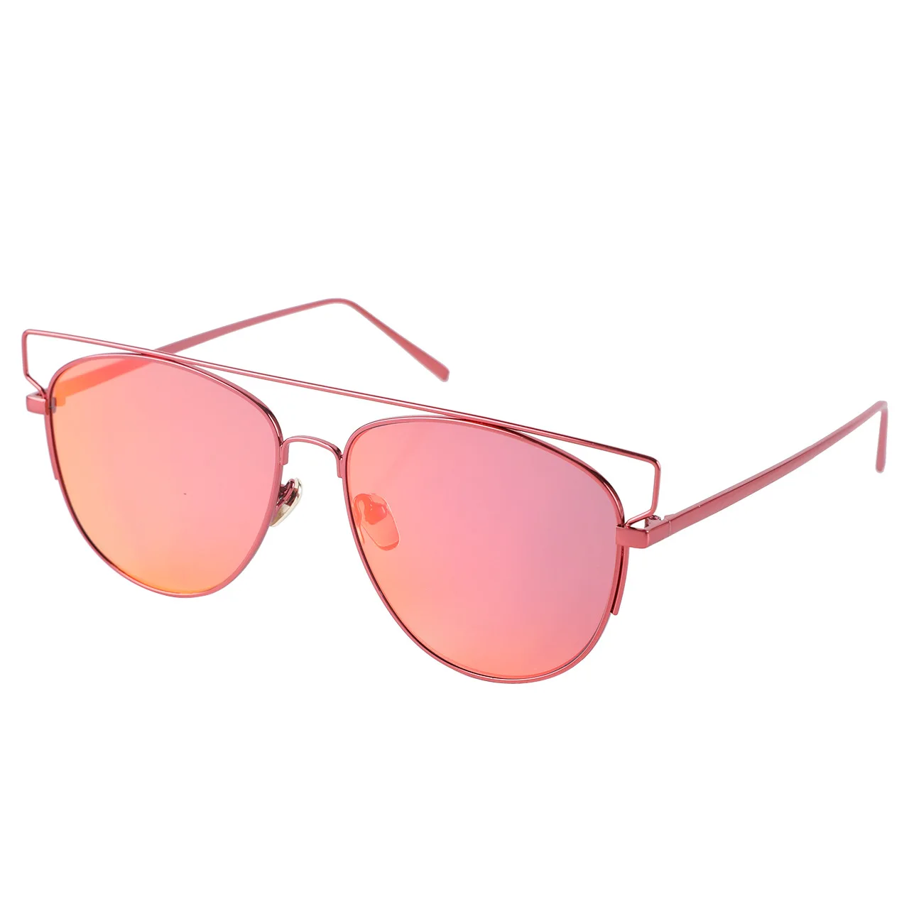 2024 Network red street shot sunglasses fashion men and women multi-colored glasses pilot metal sunglasses new trend wholesale