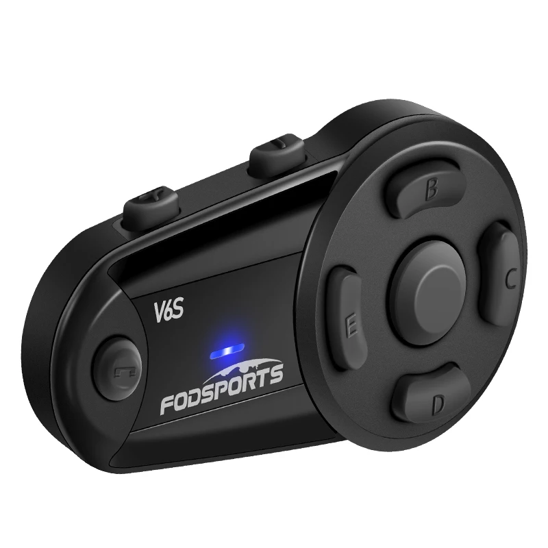 Fodsports V6S 1000m 6 riders FM radio CVC noise reduction referee intercom bluetooth headset v6 intercom