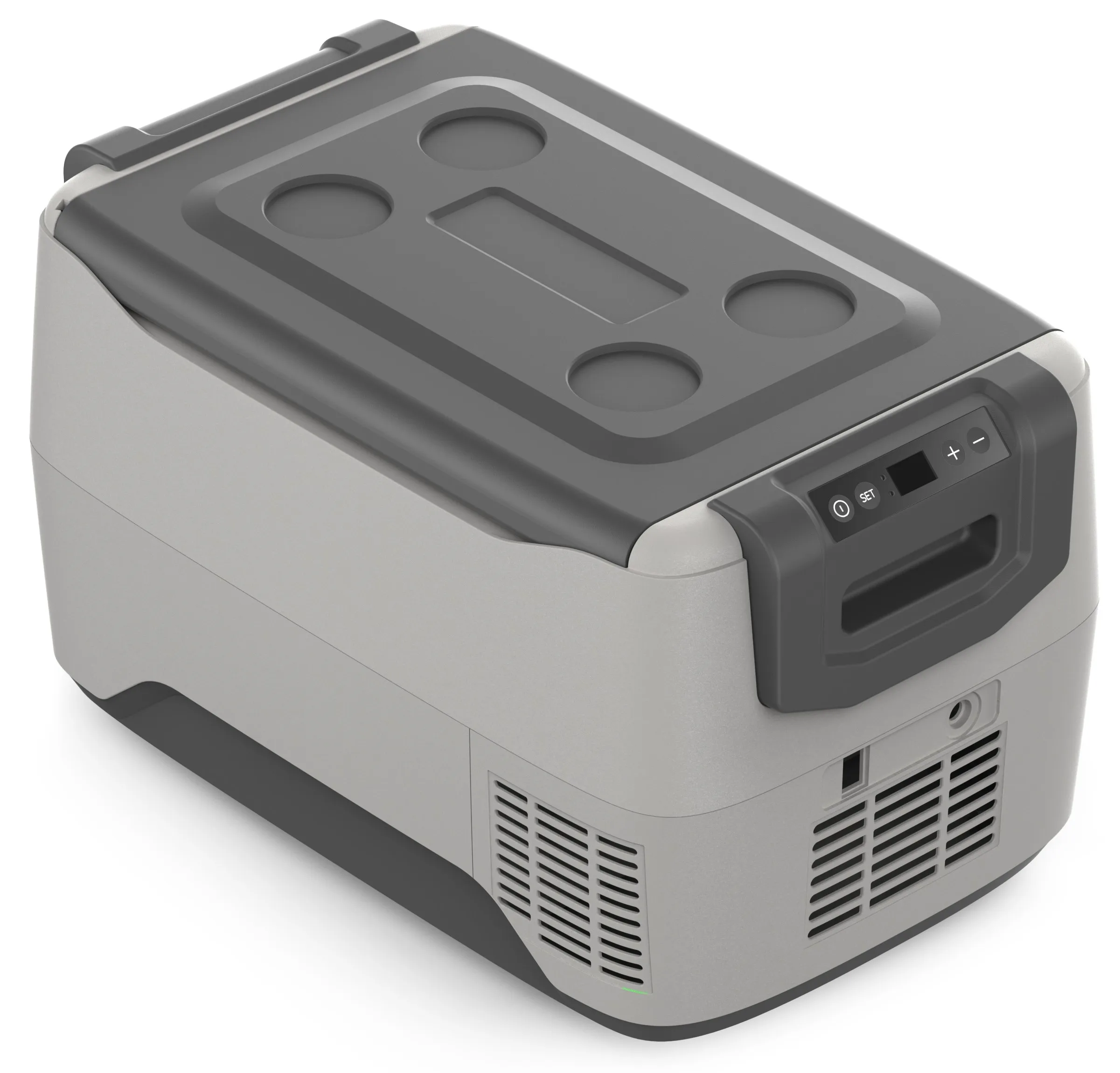 12/24v or 110V-220V car freezer with two compartments compressor car refrigerator