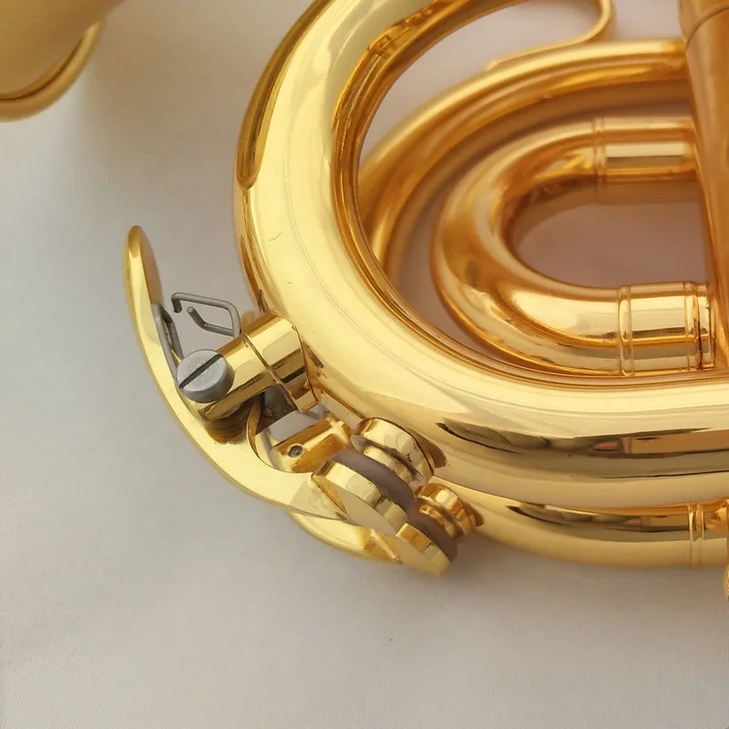 Weifang Rebon Bb Key Gold-plated Yellow Brass mini Trumpet