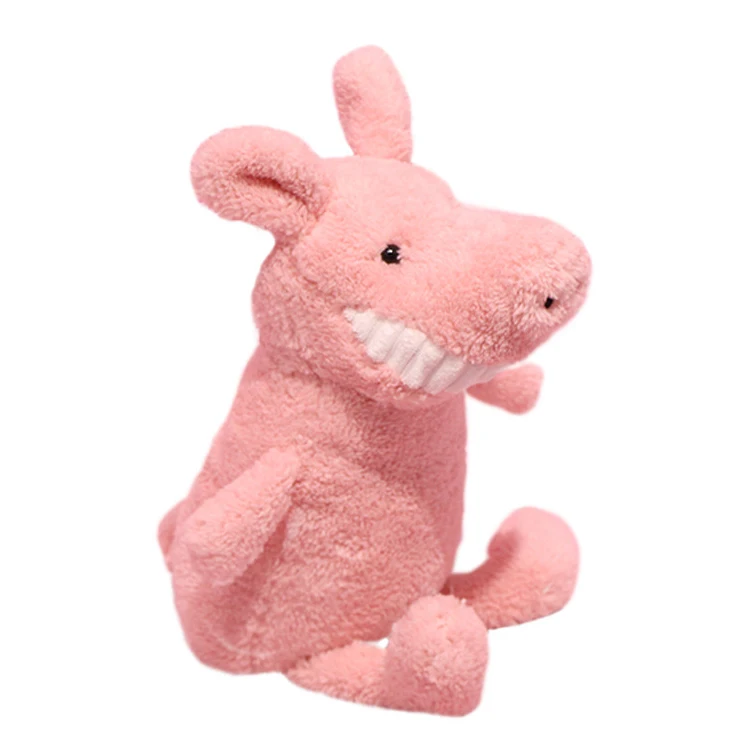 
Factory direct big teeth seahorse whale shape plush toy cotton stuffed soft frog dinosaur doll children sleeping panda pillow 