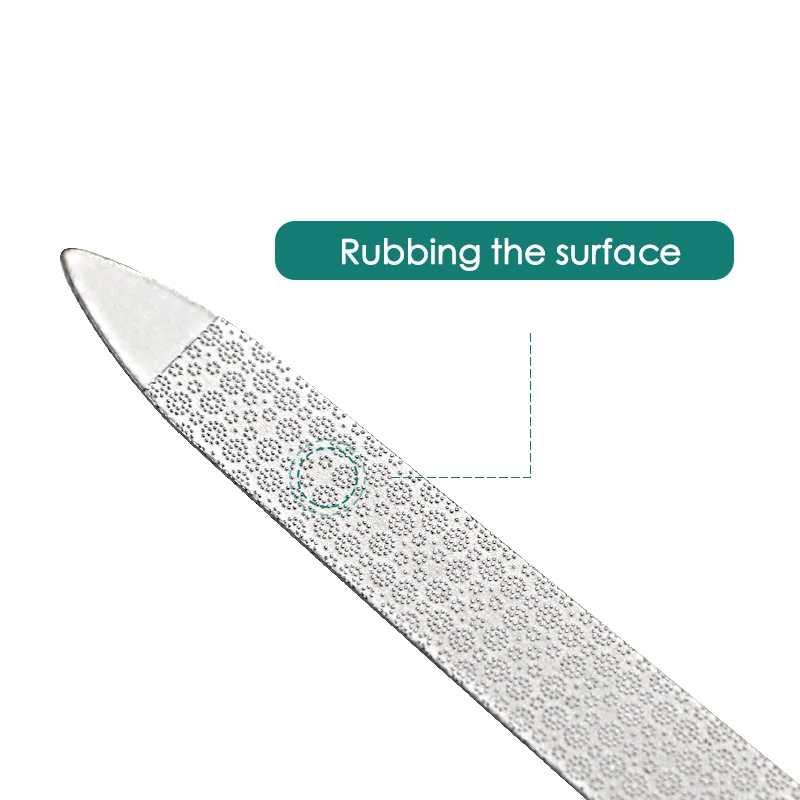 Beauty salon special high-quality manicure tool double-sided fast polishing nail surface stainless steel nail file