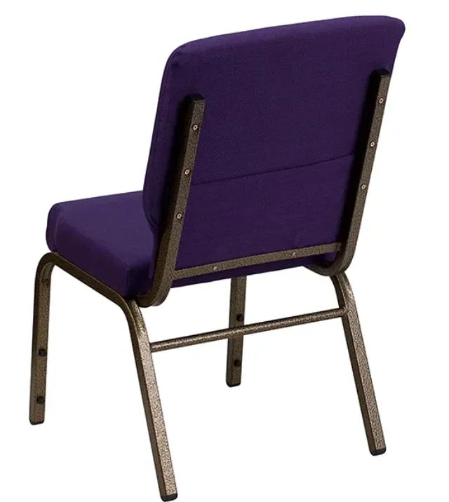 Manufacturer Supplier Wholesale Cheap Stackable Metal Church Chair For Church Meeting Convention Events