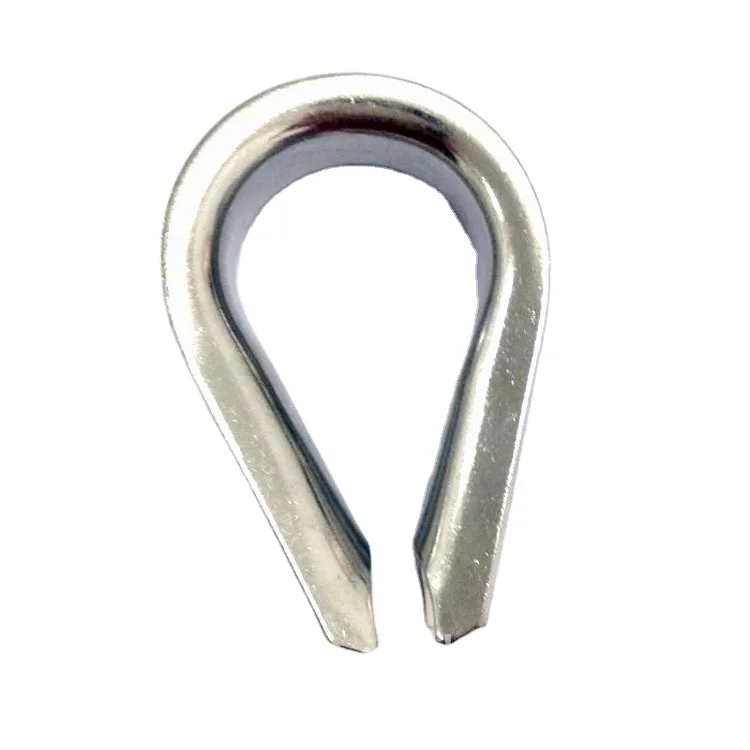 good quality good quality Linyi wells carbon steel wire rope lifting thimble DIN9899A thimble