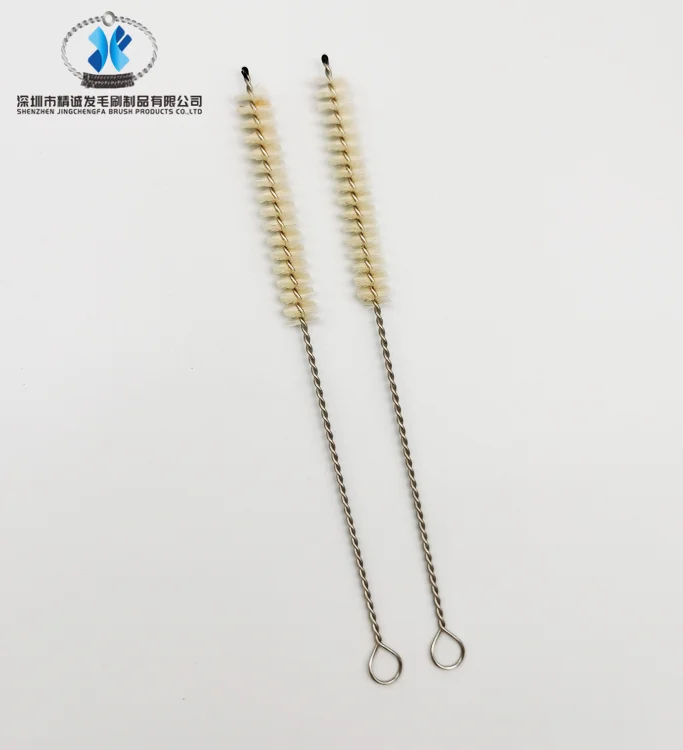 Manufacturers wholesale natural coconut palm brush wire brush 304 stainless steel twisted wire straw brush