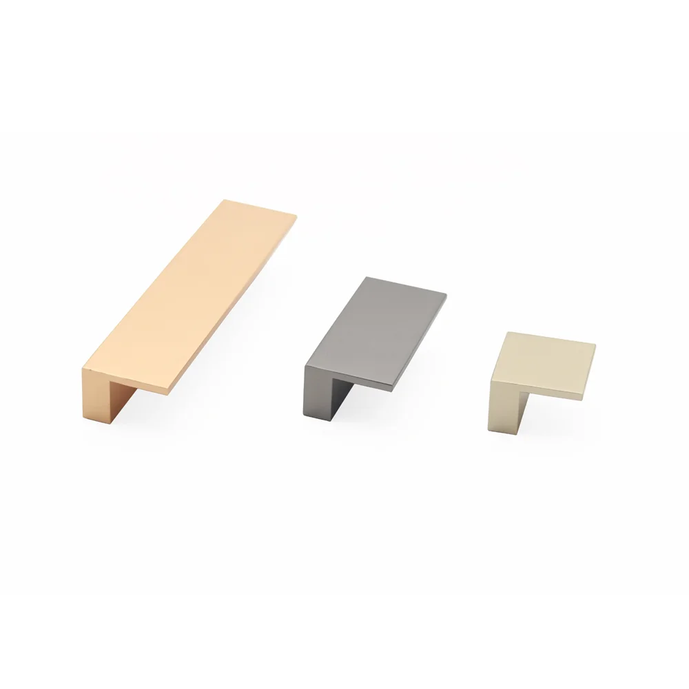 luxury rose gold new design aluminum alloy square kitchen cabinet handle hidden door handle crystal drawer handle for closet