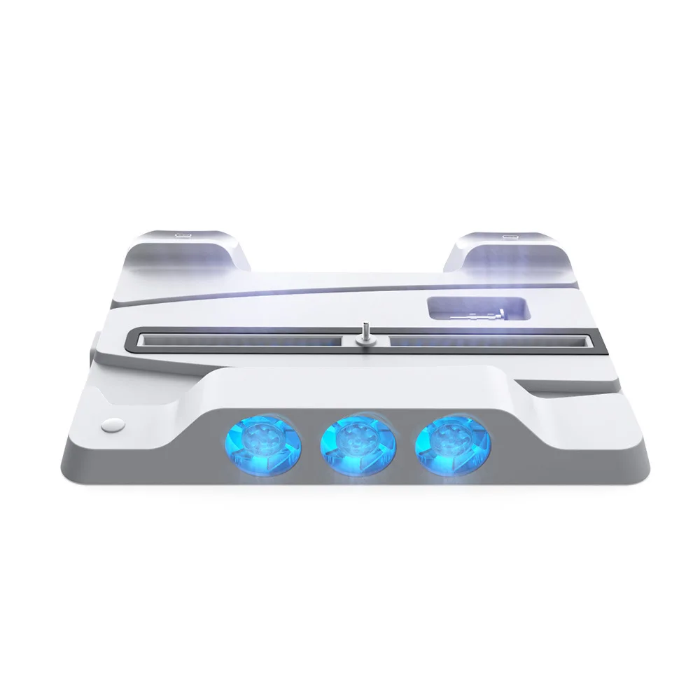 DOBE TP5-1507 multiple function console cooling fan dual joystick charging dock LED display ps5 stand 3 fans 3 level ajusable