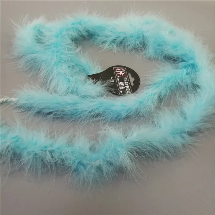 hot sale blue marabou boa turkey feather boa for carnival costumes