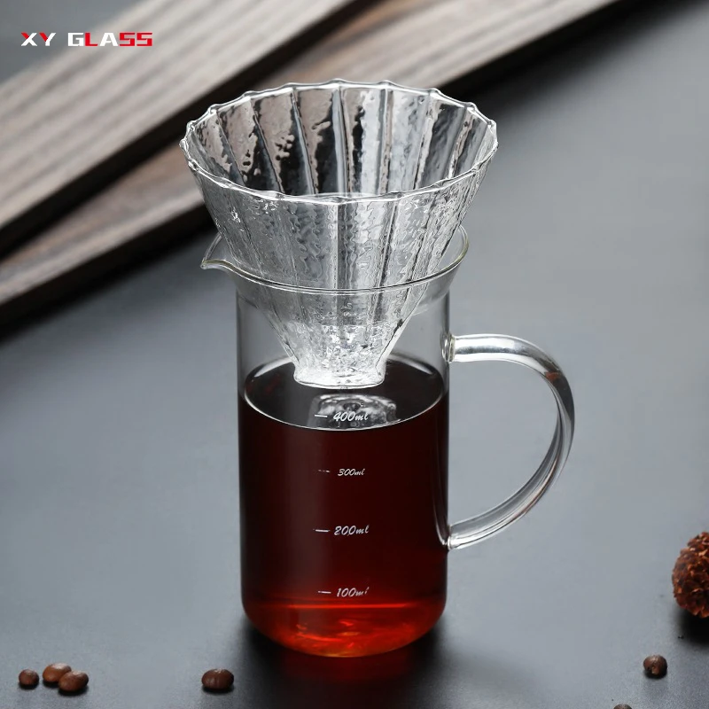 brief design product personalized OEM portable drip thermal glass coffee maker pot