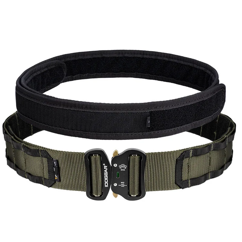 New Brand High Quality Sports CS Games Daily Trekking Camping Nylon Comfort Double Layer Belt Outdoor Molle Belt CS Hunting Belt