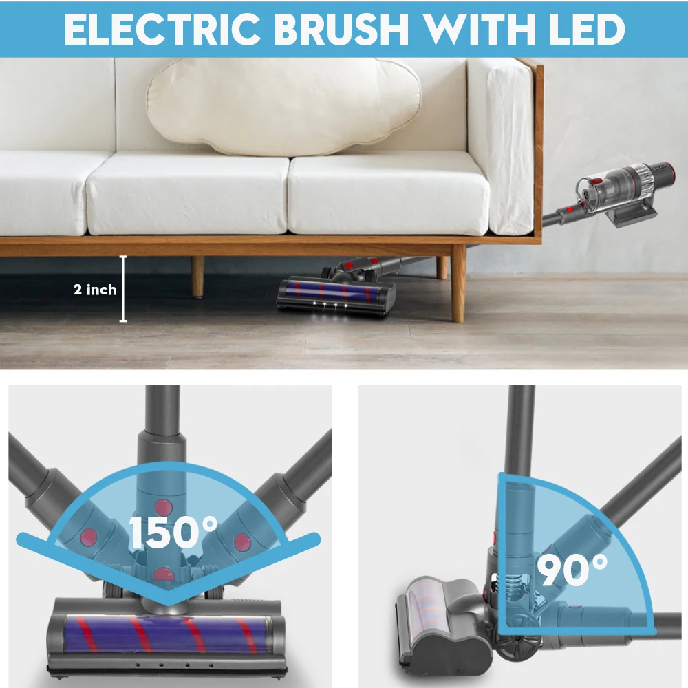 OEM Handheld Vacuum Stick Vacuum Cleaner Brushless Motor 150W-280W Household, Pet Hair