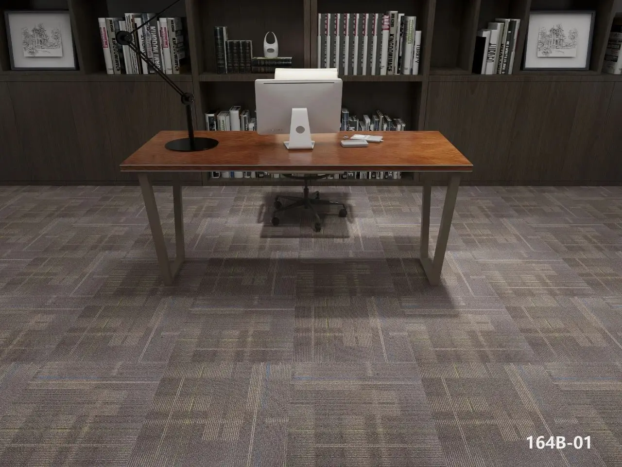 100% PP Surface With PVC Backing Carpet Tile in 50*50CM and 25*100CM for Office
