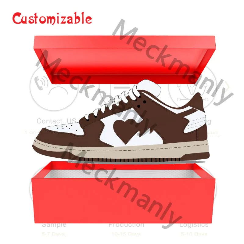 High quality Custom Original Custom Logo Basketball Shoes Custom High And Low Cut Leather Sneakers shoes