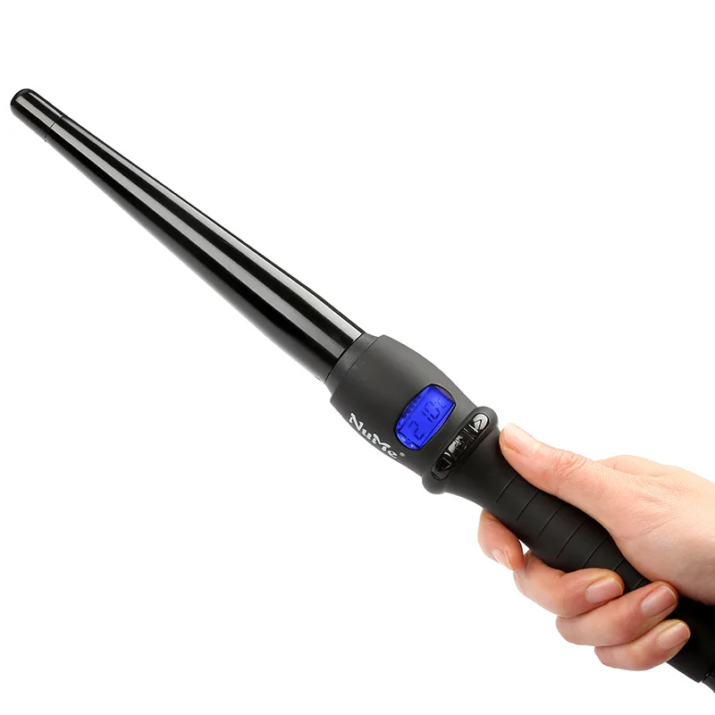 LCD Display Rose Gold Hair Curler 3 In 1 Hair Curling Wand and Curling Iron Set ceramic hair curler