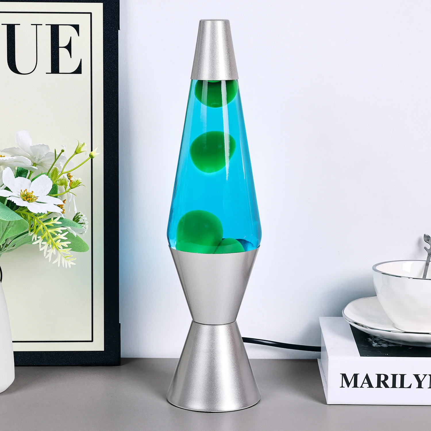 Tianhua wholesale custom Brand Unique Design Led metal Motion rocket table lava lamp aquarium, Decorative Lava Night Light