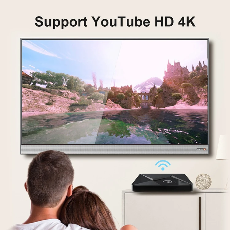 Smart tv box Android 9 0 RK3328A 4k HD 2 Гб RAM 16 ROM 4G/5G двухдиапазонный