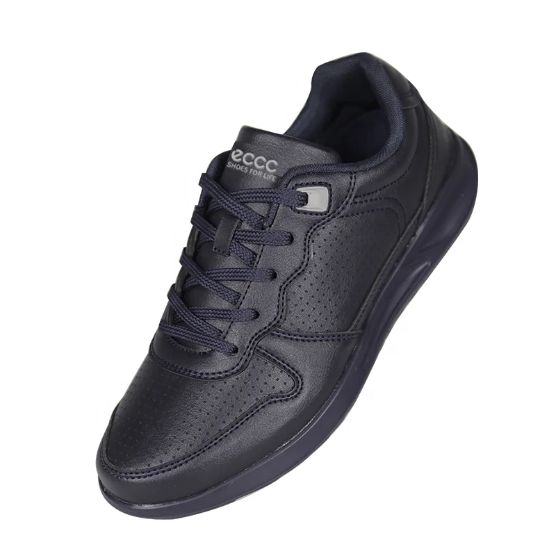 Breathable Genuine Leather High Quality Comfortable  Men Sport Casual Shoes For Leisure Life