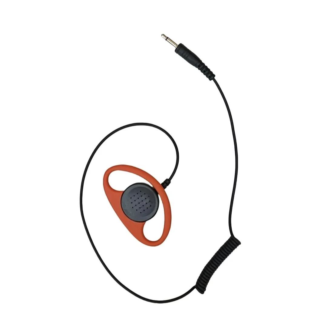 Custom walkie talkie headset earhook earpiece ptt microphone hotel catering universal radio Radio walkie talkies headset