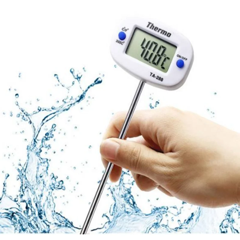 Household electronic Temperature Instruments digital thermometer Milk Food Water Liquid soil kitchen Cooking  temperature probe