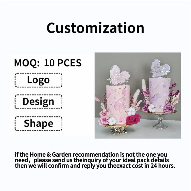 Floral Design Premium Direct Birthday Cake Border Korean Mousse Border Decoration Pet Plastic Transparent Cake Rim