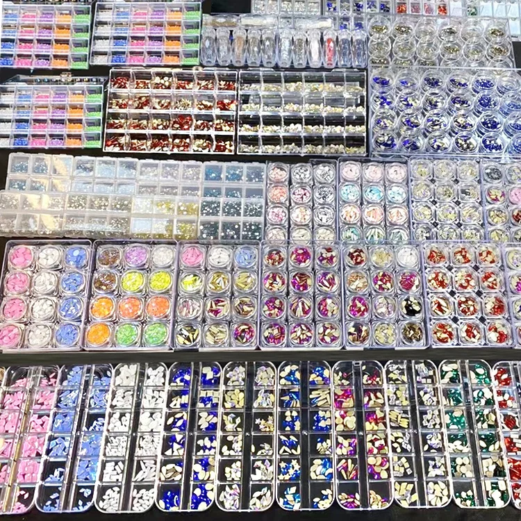 Tactory Directly Supply Hight Quality Multi Shape Glass Crystal Stone Decoration Design Flatback Rhinestone For Nail Design