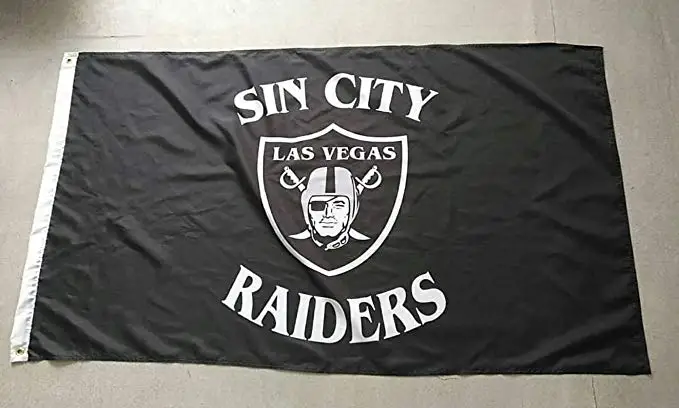 Las Vegas Raiders Flag Indoor Outdoor Flag 3x5 NFL Flag