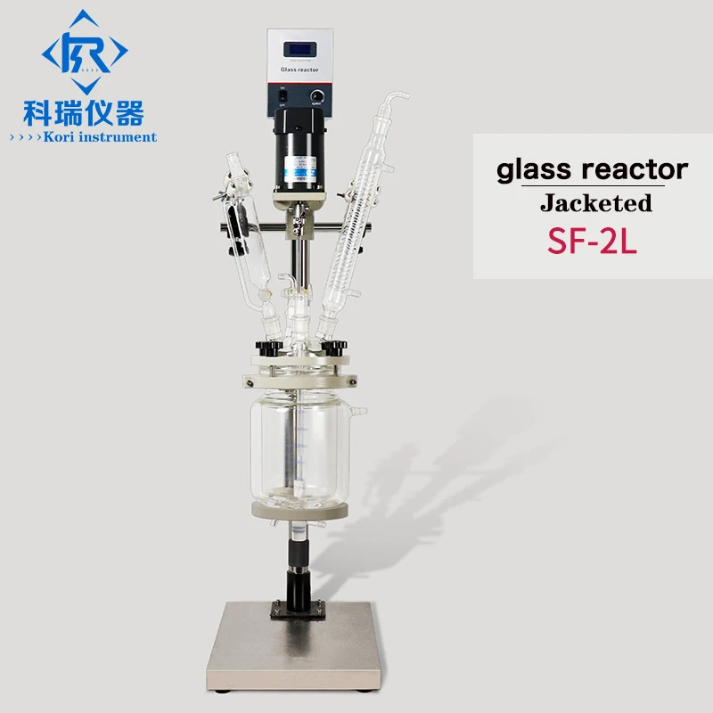 CE Chemical jacketed reaction vessel with lab glass reactor heater cooler