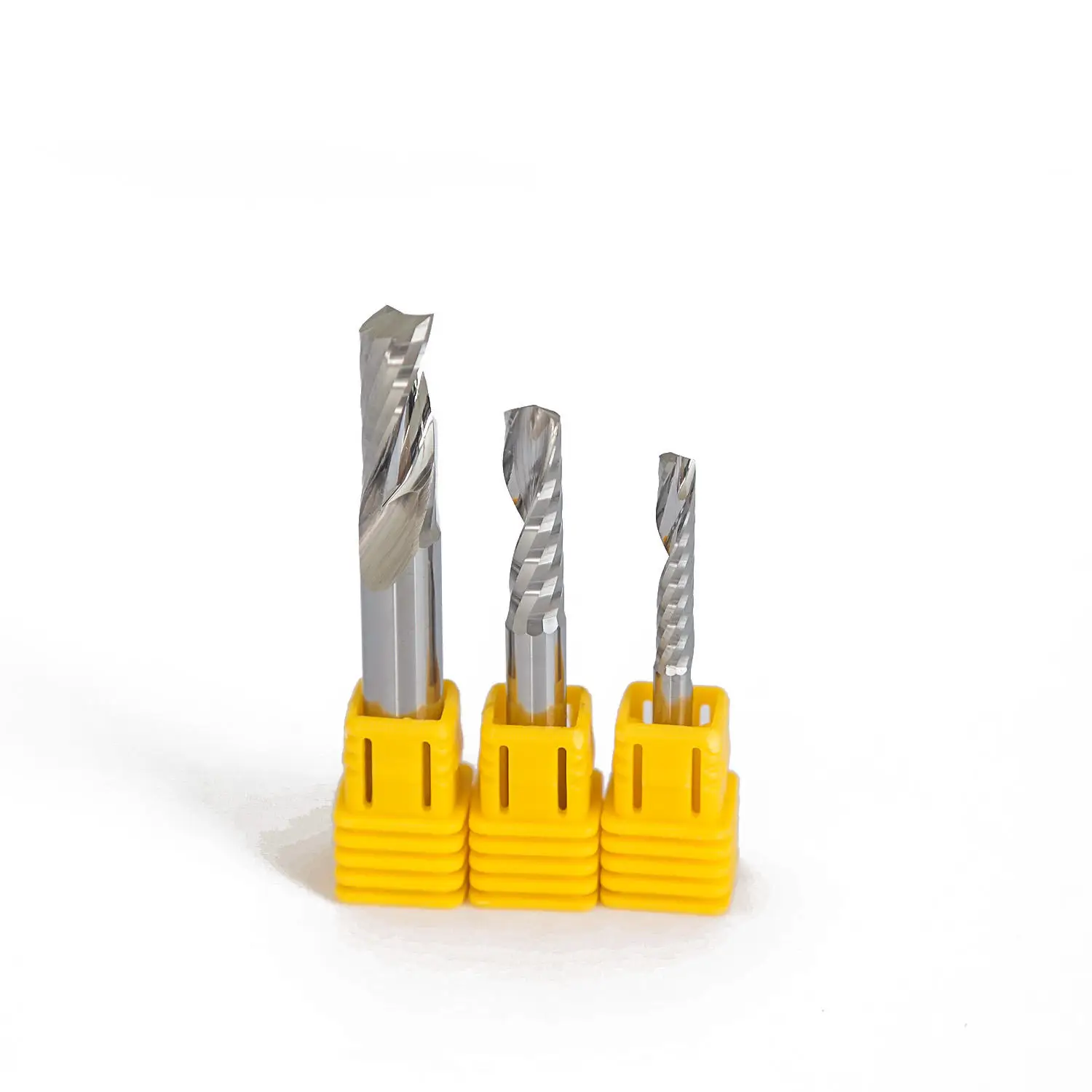 Carbide 1 Flute Spiral Router Bit Single Flute End Mill For Acrylic Aluminum PVC CNC 3.175mm 4mm 6mm Single Edge Cutter