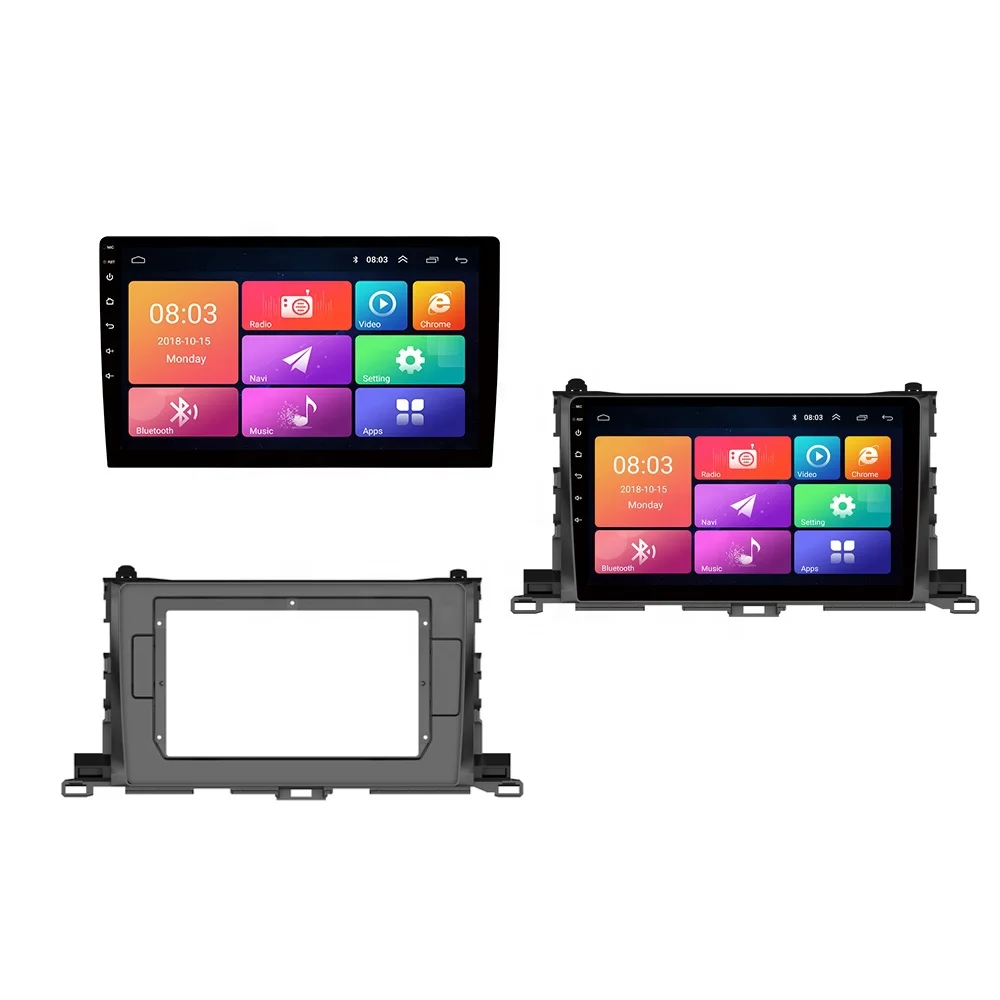  Автомобильный GPS-навигатор Andriod 9 1 автомобильный радиомонитор для Toyota Highlander 2015 видеоплеер с сенсорным экраном и камерой