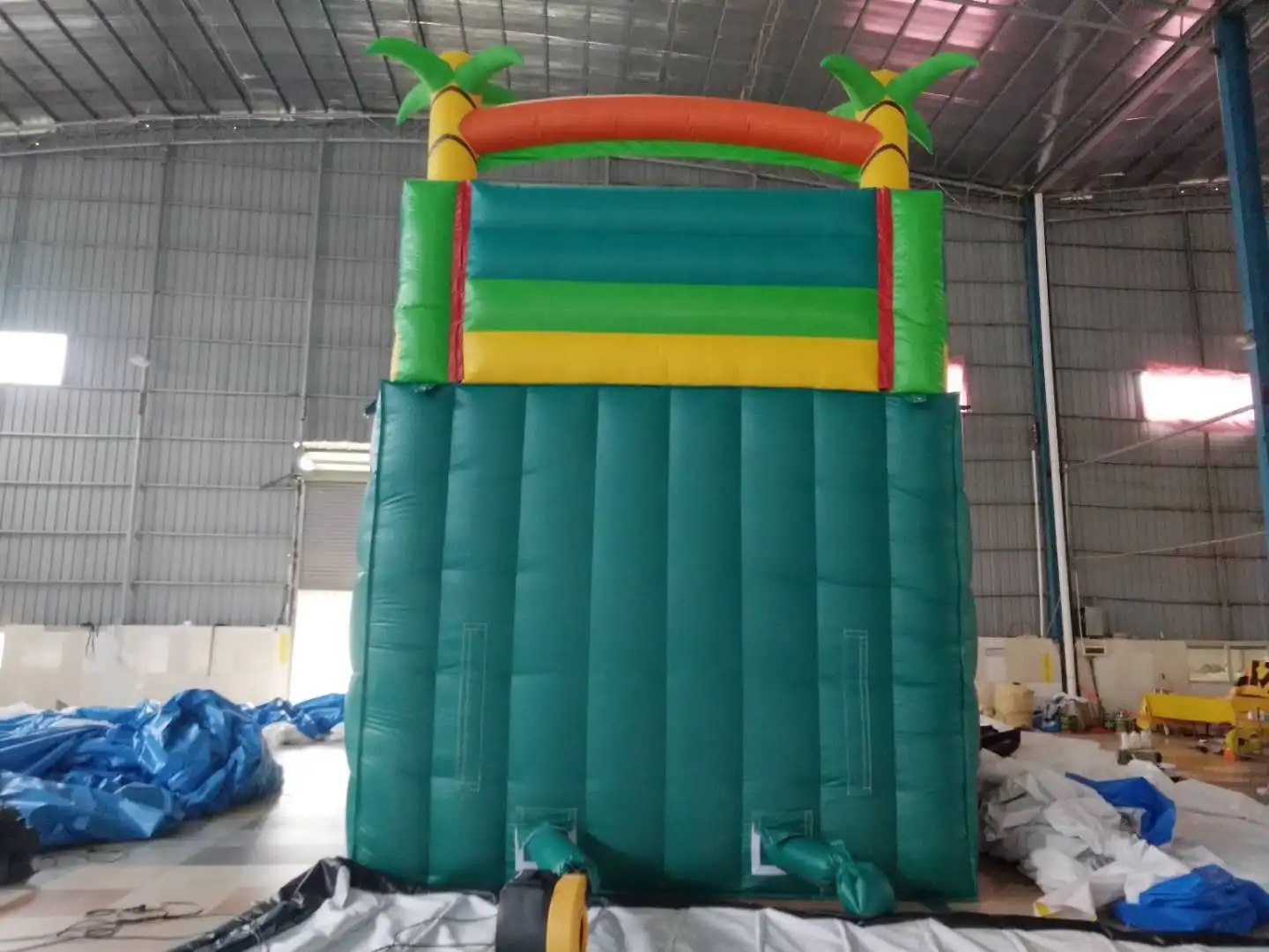 Inflatable Slide Jungle Coconut Customize Water Slide with Pool for Sale