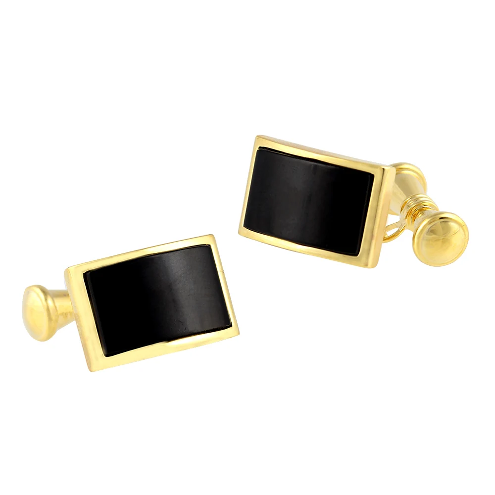 Double Sided Dark Red Enamel Sterling silver Shirt Cufflinks