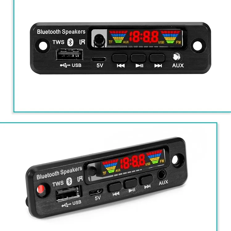 Wireless speaker TWS power amplifier module lossless APE decoding FM radio color spectrum scheme board